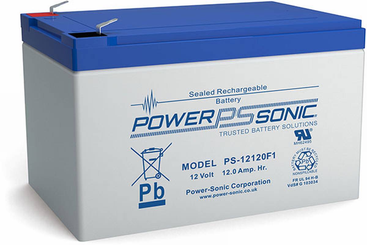 Powersonic PS 12120 12V 12Ah AGM Batteria VdS