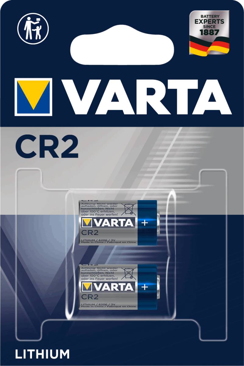 Varta CR2 3V Primary Lithium CR2 3V Photo Battery (Blister di 2) UN3090 - SV188