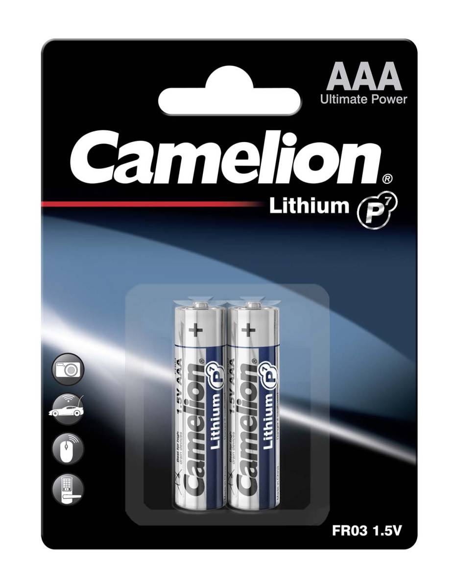 Camelion batteria al litio AAA FR03-BP2 (blister di 2)