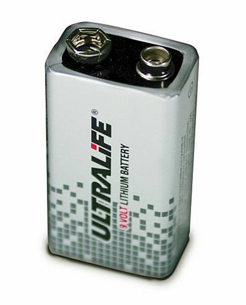 Ultralife U9VLJPFP - Batteria al litio 9V 1200mAh (foglio) UN3090 - SV188