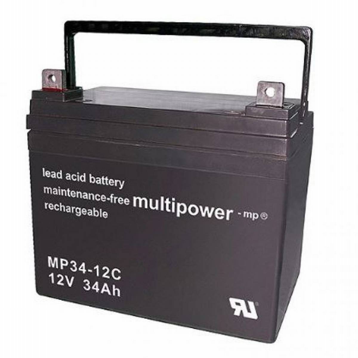 Multipower MP34-12C 12V 34Ah di batteria al piombo tipo ciclo