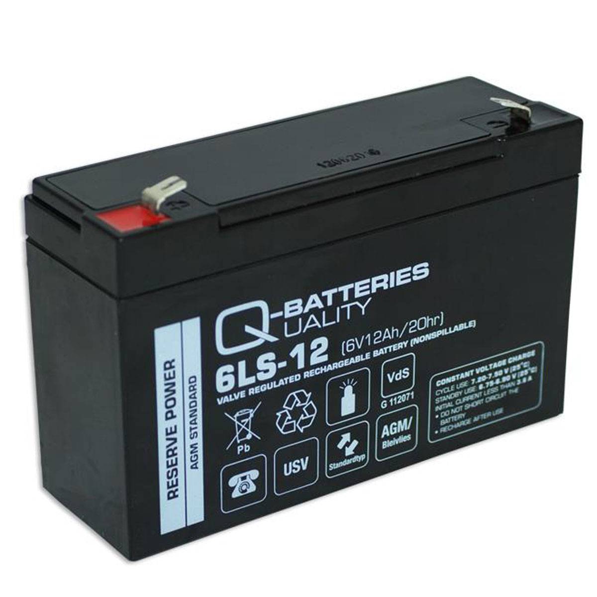 Batteria di ricambio per Panasonic LC-R0612P 6V 12Ah AGM