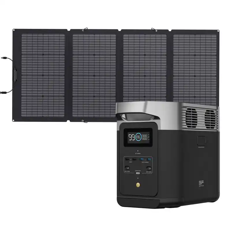 BLUETTI Centrale Elettrica Portatile AC200MAX, 2048Wh LiFePO4 Batteria  Backup, Generatore Solare per Campeggio, Domestico, Emergenza