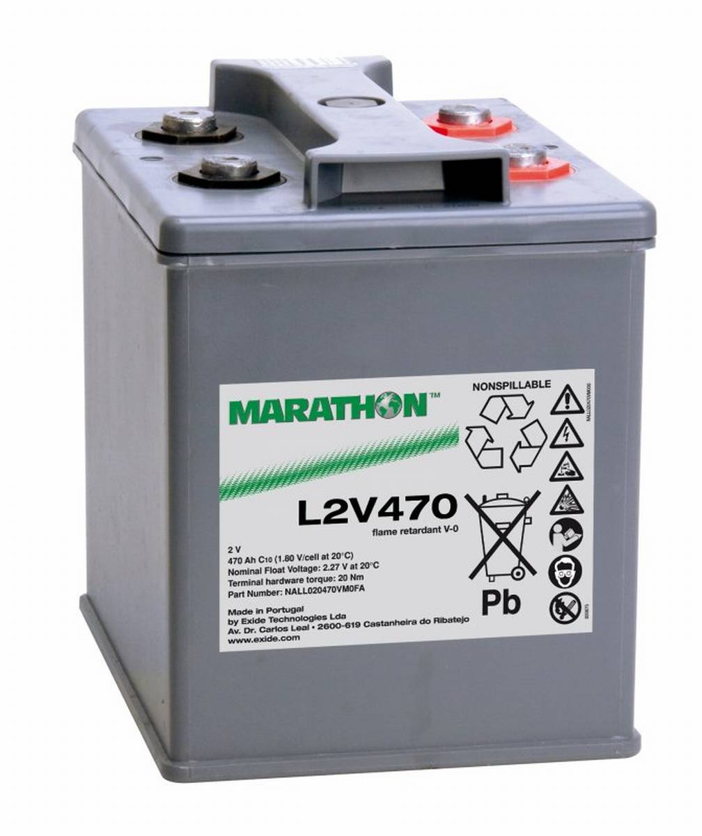 Exide Marathon UL2V470 2V 470Ah AGM Lead Battery