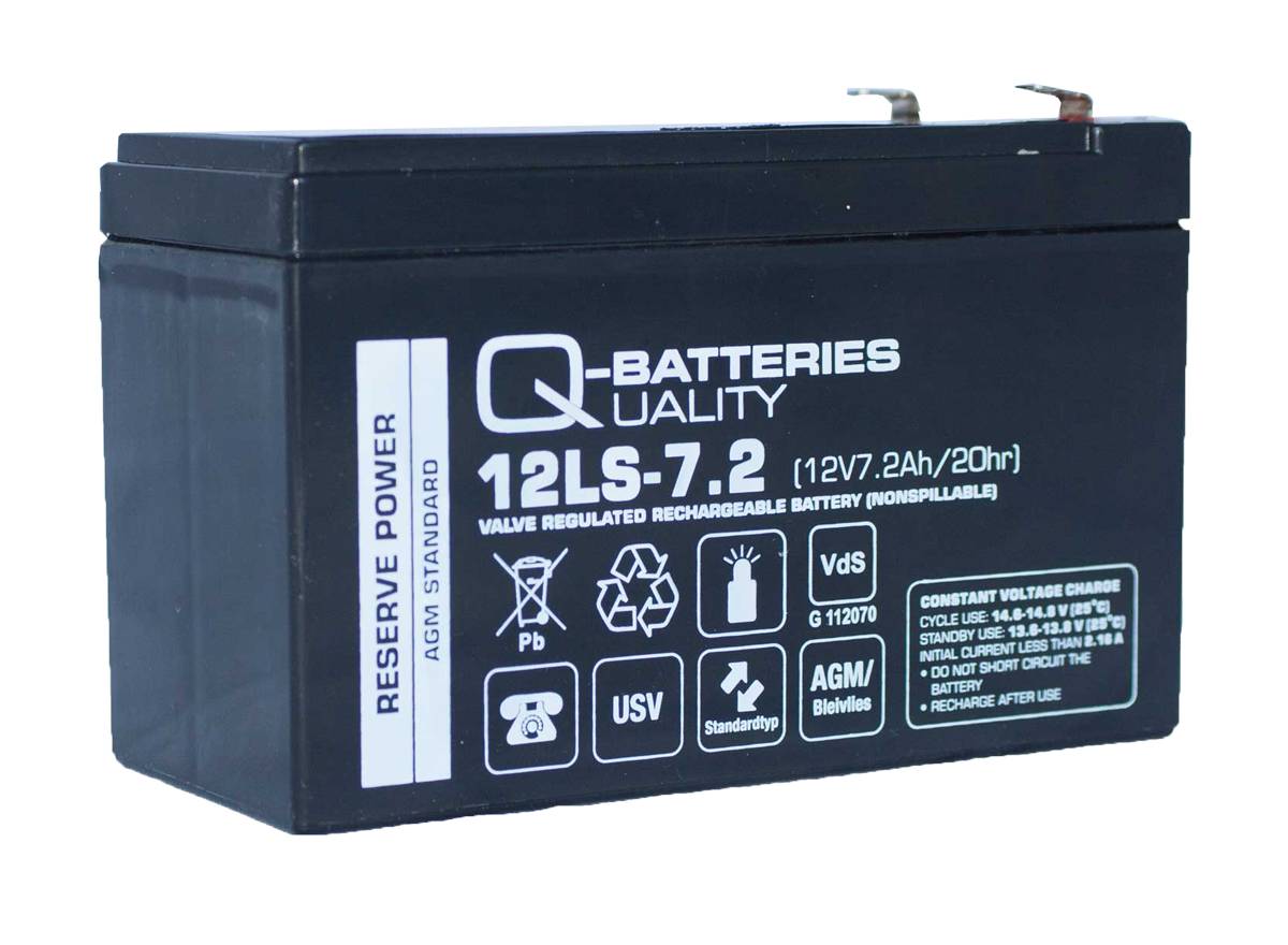 Batteria di ricambio per Panasonic LC-R127R2PG1 12V 7.2Ah AGM batteria VdS