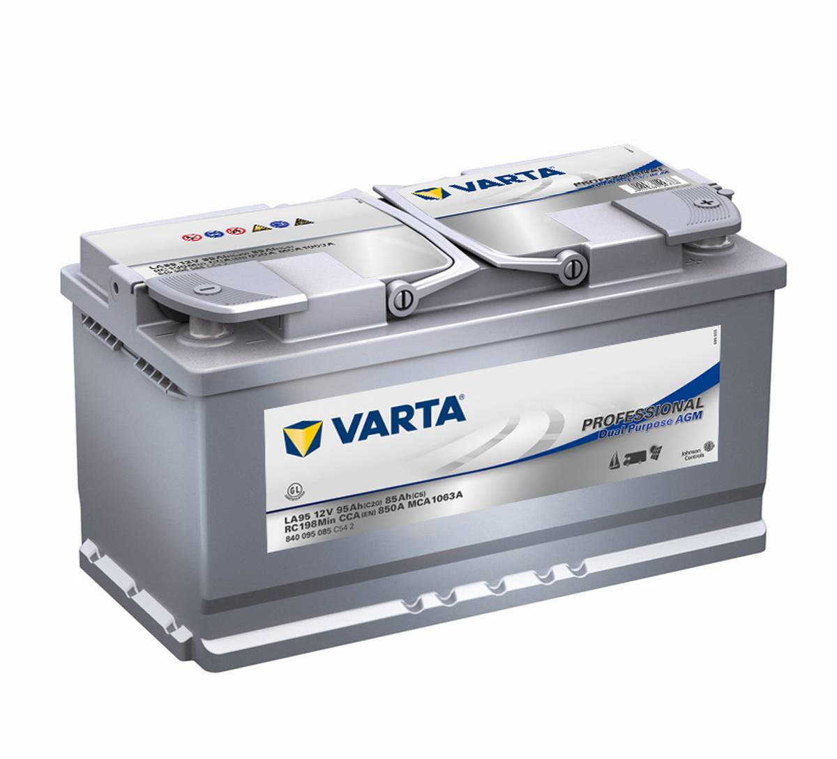 Varta LA95 Professional DP AGM Batteria 12V 95Ah 850A 840095085
