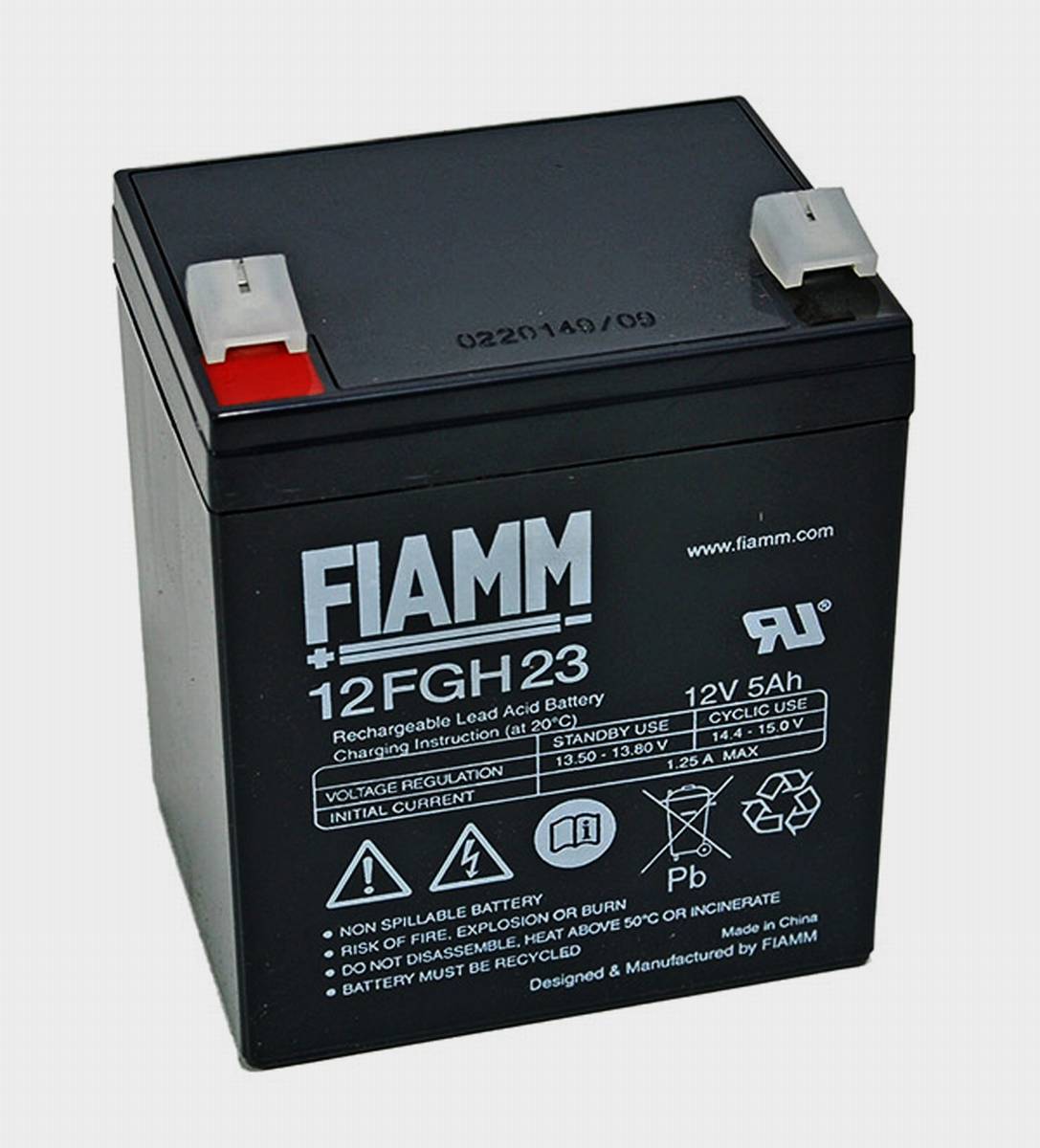 Fiamm 12FGH23 12V 5Ah Batteria al piombo / Batteria al piombo FGH20502