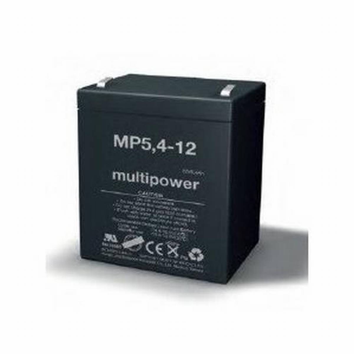 Multipower MP5,4-12 12V 5,4Ah batteria al piombo AGM