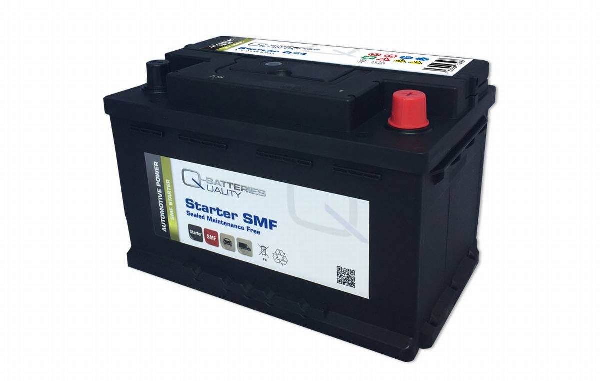 Q-Batteries Batteria auto Q74 12V 74Ah 640A, senza manutenzione