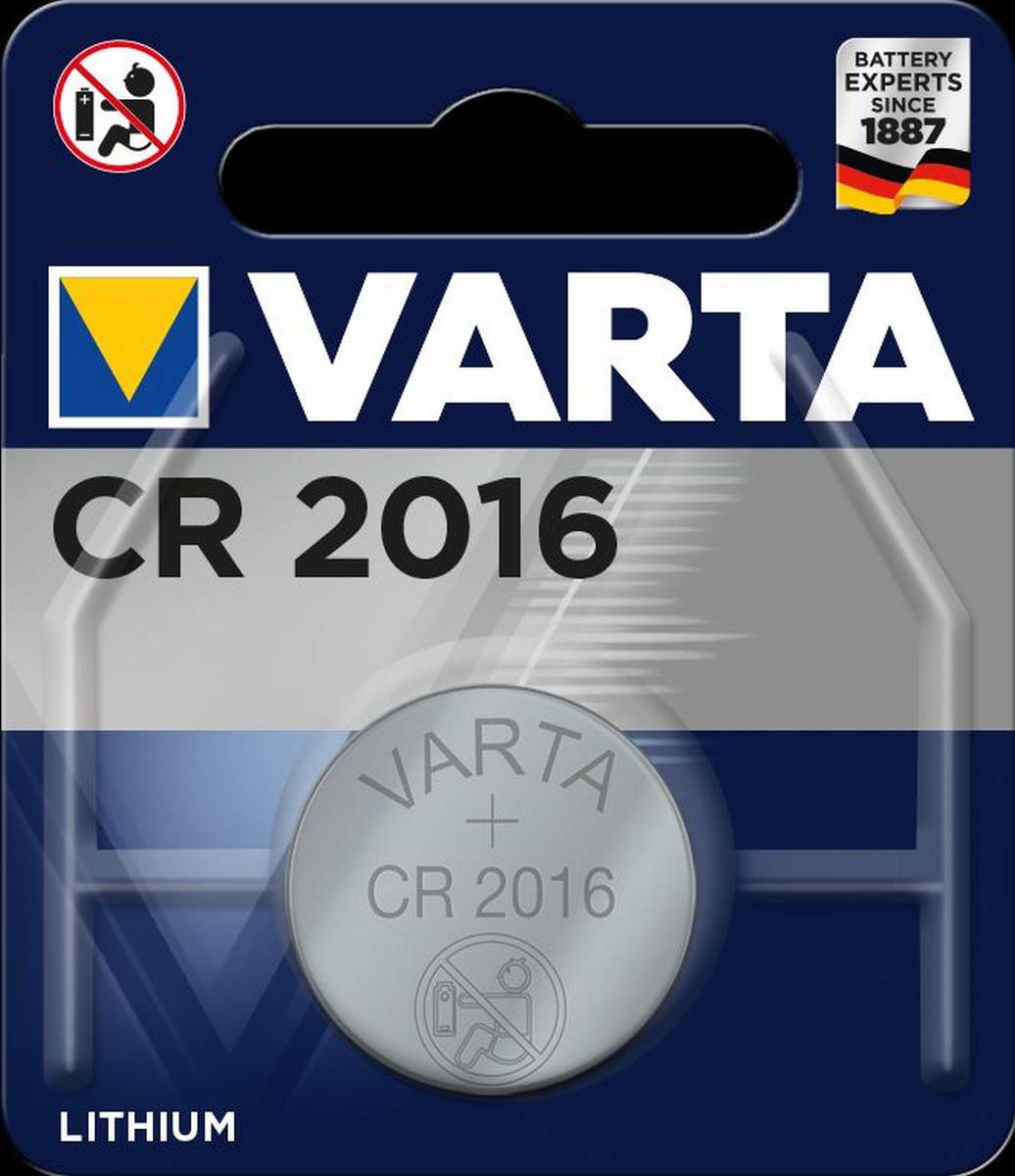 Varta Electronics CR2016 pila a bottone al litio 3V (1 blister)