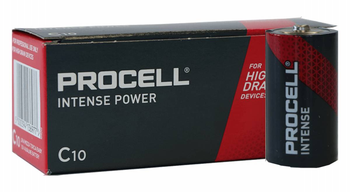 Duracell Procell Alkaline Intense Power LR14 Baby C Battery MN 1400, 1.5V 10pcs. (scatola)