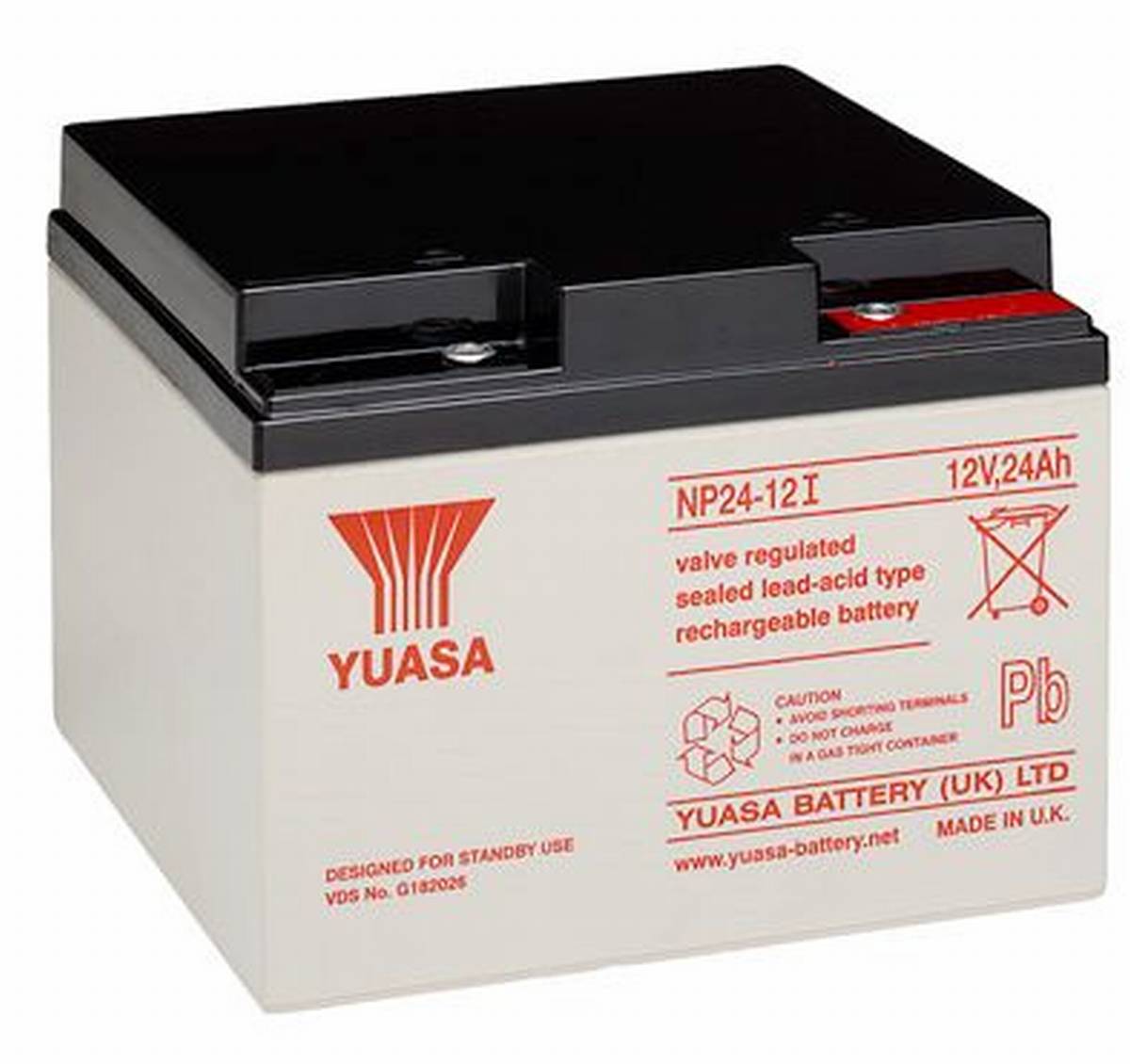 Yuasa NP24-12I 24Ah 12V Lead-Acid Battery / AGM NP 24-12 VdS