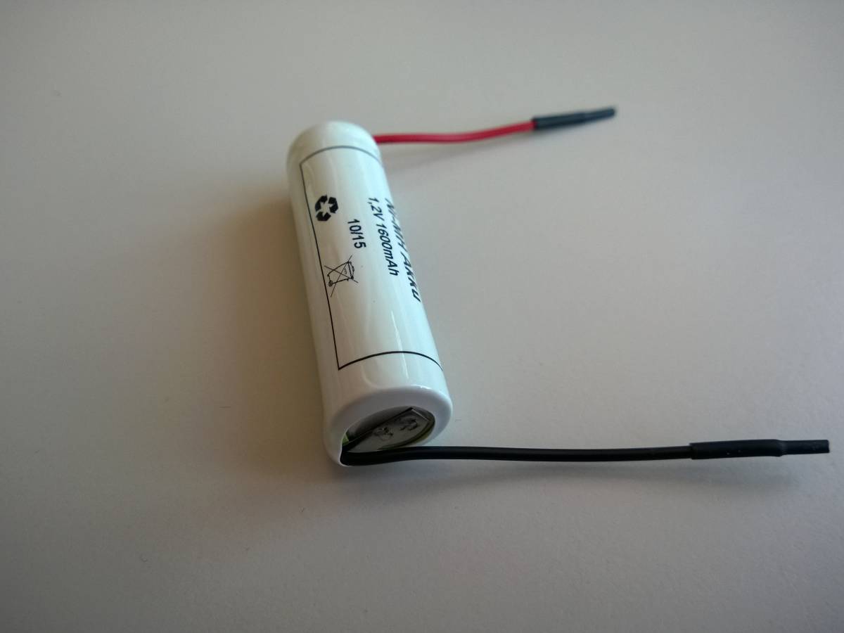 Batteria di ricambio per spazzolino elettrico 1.2V 1600mAh NiMH cavo