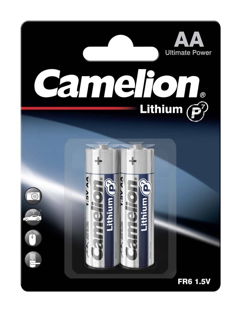 Batteria al litio AA Camelion FR6-BP2 (Blister da 2)