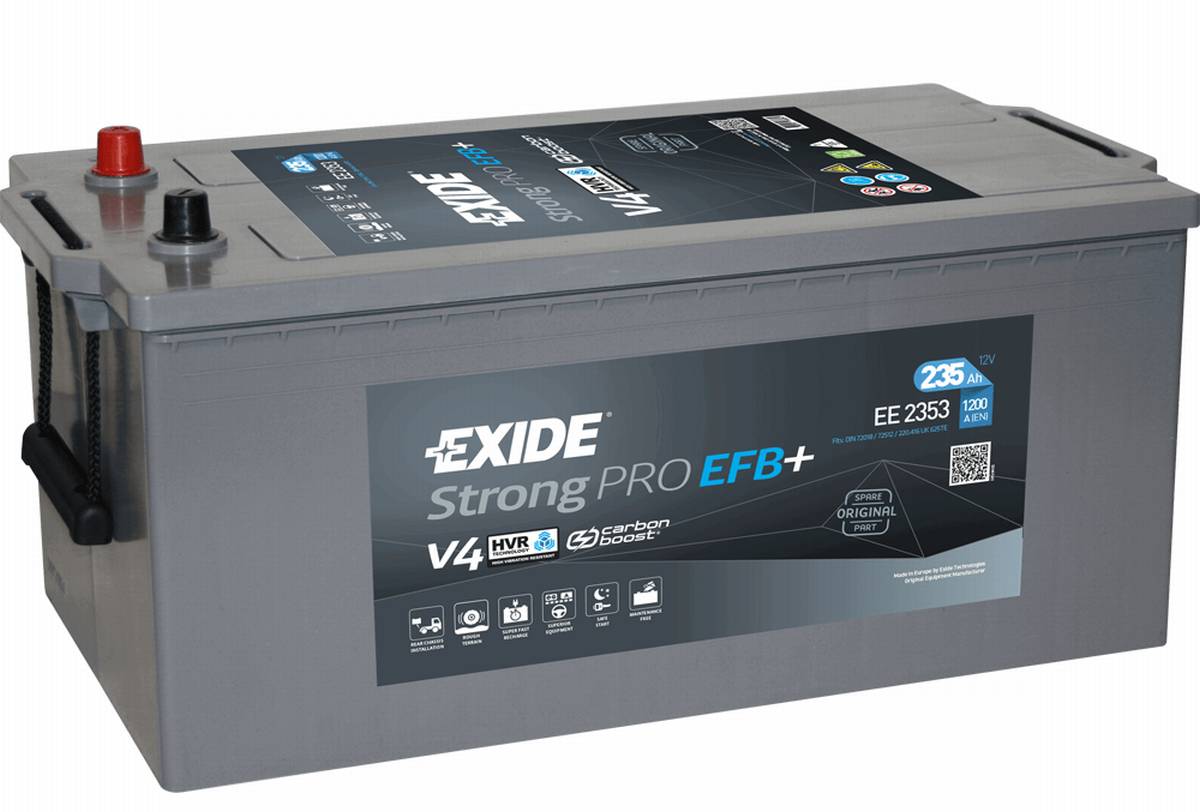 Exide EE2353 StrongPRO EFB+ 12V 225Ah 1200A Truck Battery