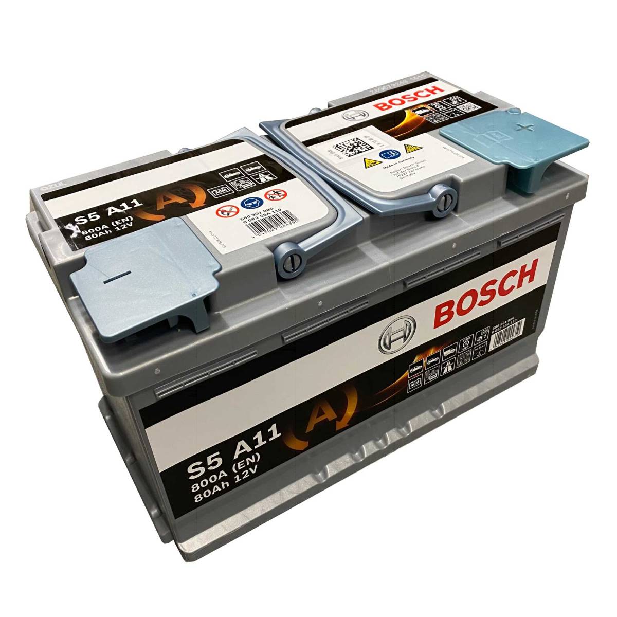 Bosch S5 A11 Batteria auto AGM Start-Stop 580 901 080 12V 80Ah 800A
