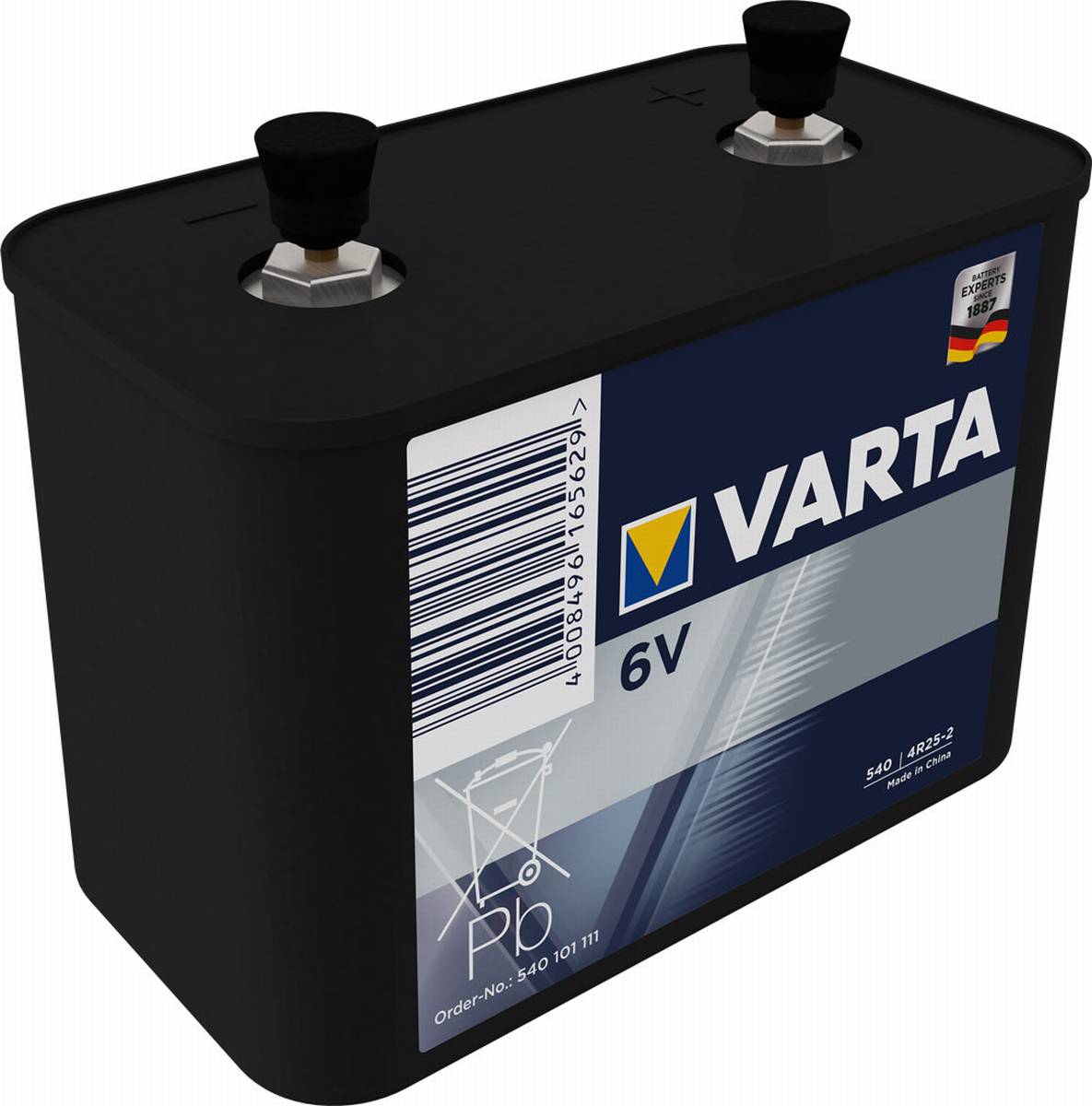 Varta Professional Worklight 540, batteria a blocco 4R25-2 Work 6V (sciolta)
