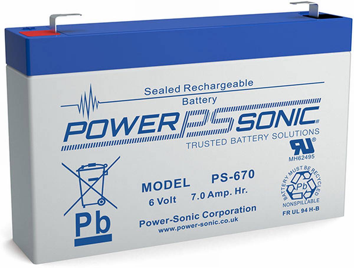 Batteria AGM Powersonic PS 670 6V 7Ah