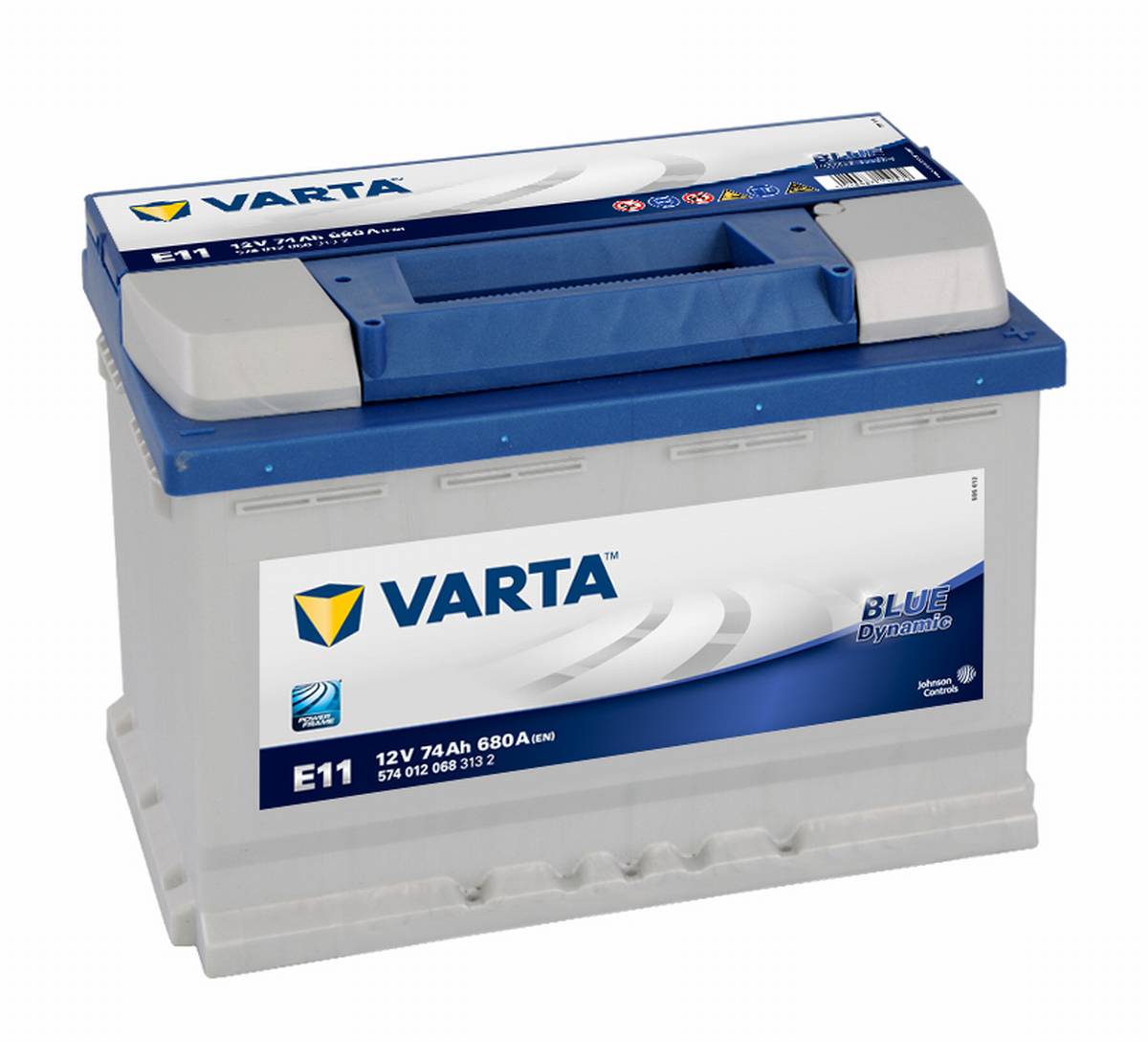VARTA E11 Blue Dynamic 12V 74Ah 680A batteria auto 574 012 068