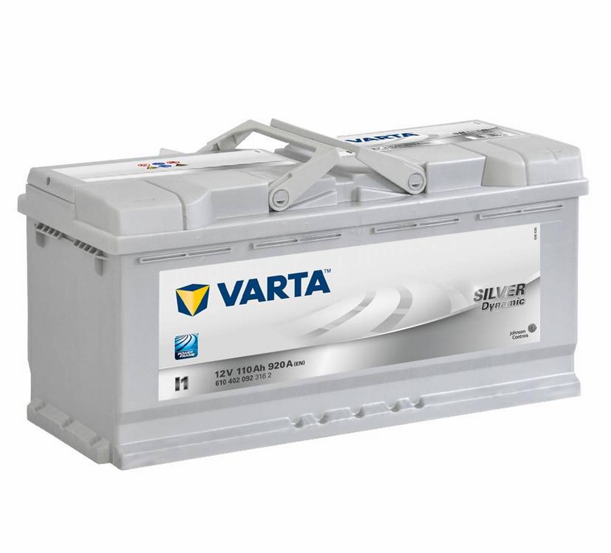 VARTA I1 Silver Dynamic 12V 110Ah 920A Batteria per auto 610 402 092