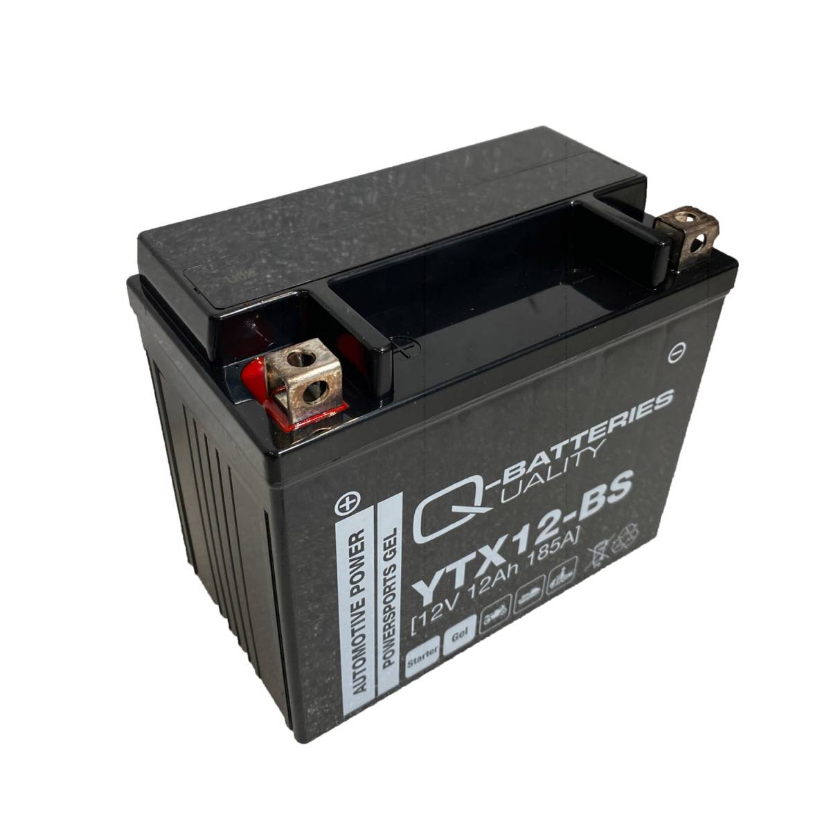 Q-Batteries Batteria moto YTX12-BS Gel 51012 12V 12Ah 185A