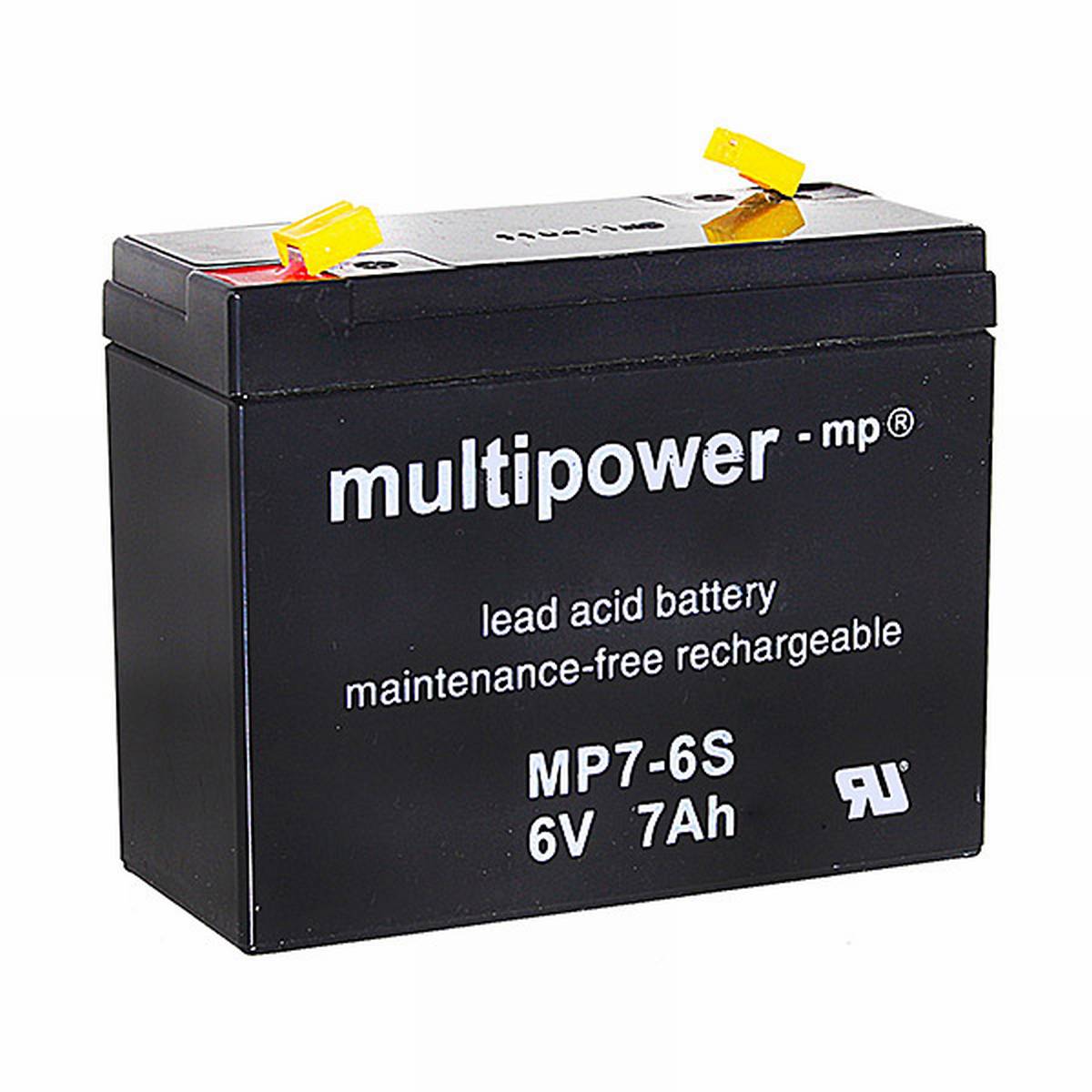 Multipower MP7-6S / 6V 7Ah batteria al piombo AGM