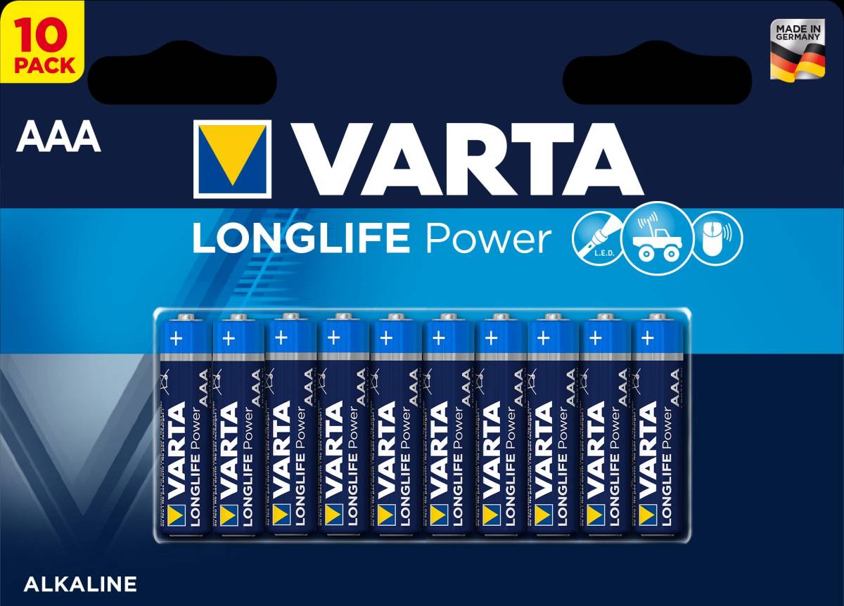 Varta Longlife Power Micro AAA Battery 4903 LR03 (blister di 10)