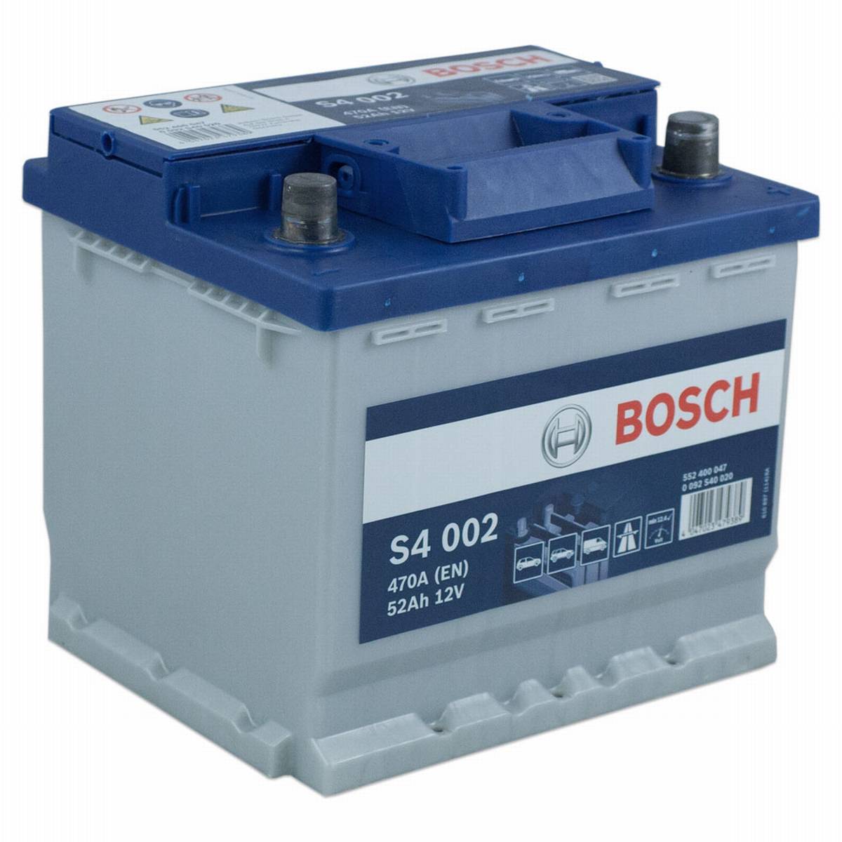 Batteria auto Bosch S4 002 12V 52Ah 470A
