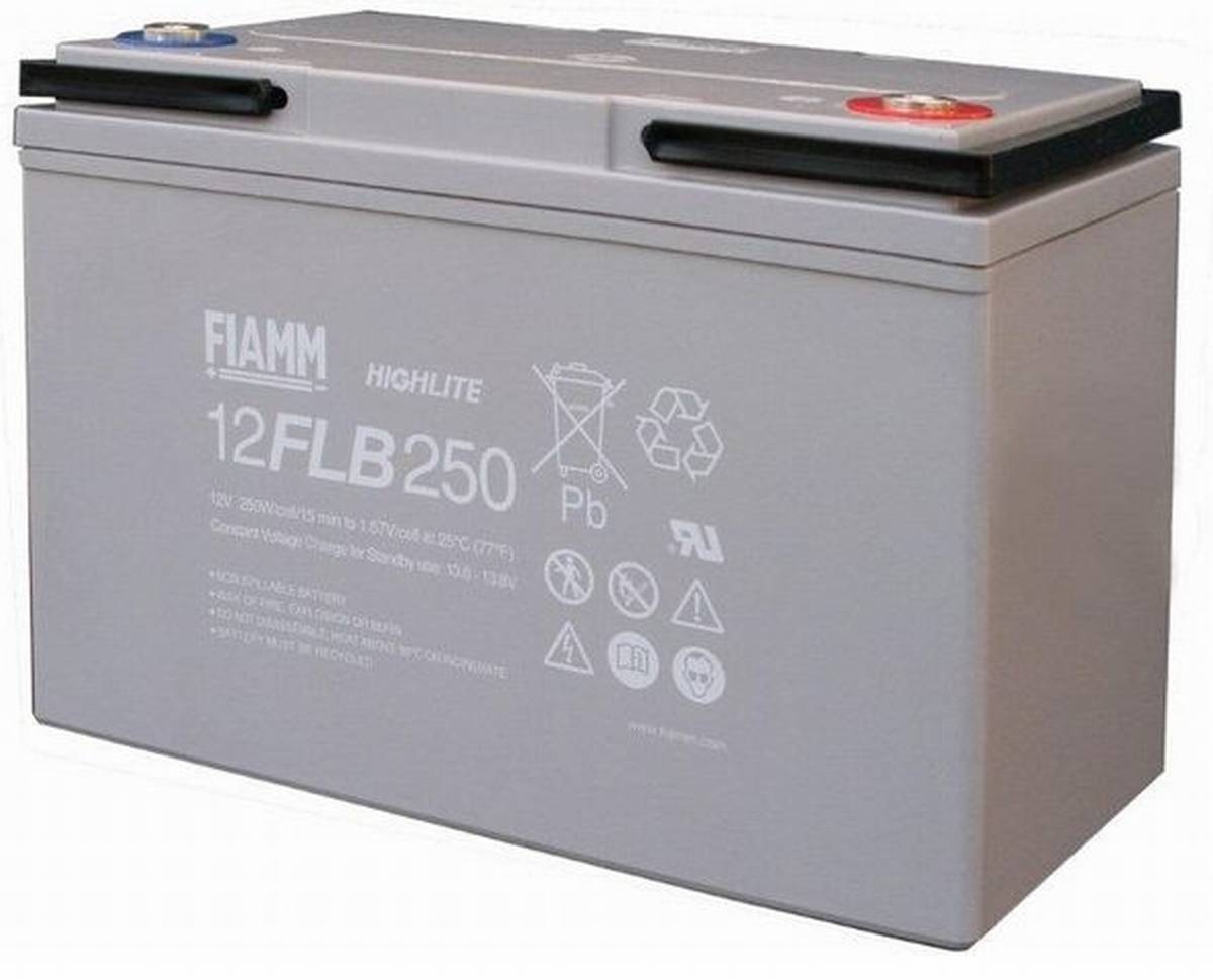 Batteria Fiamm HighLite 12FLB250P 12V 70Ah AGM al piombo 10-12 anni