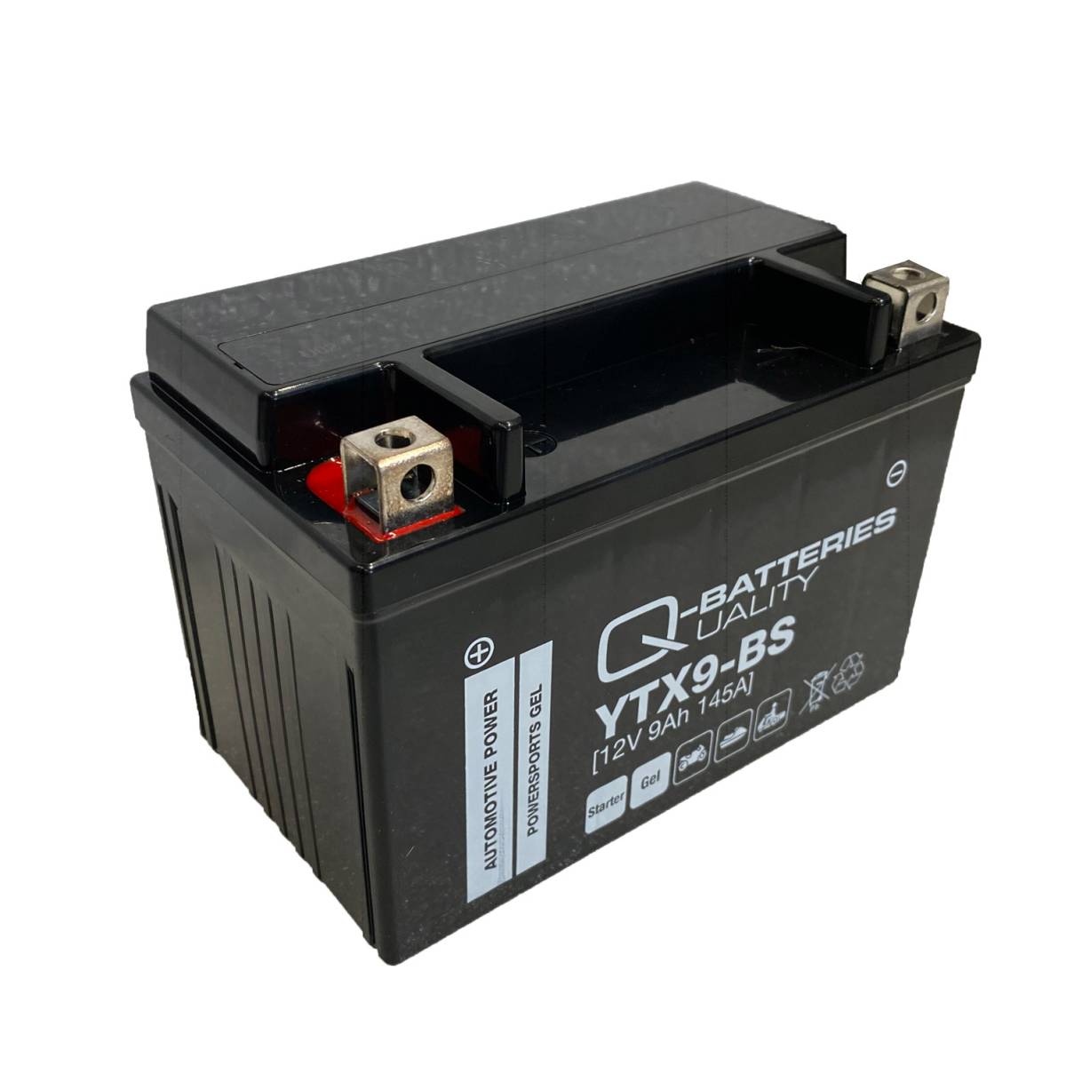 Q-Batteries Batteria moto YTX9-BS Gel 50812 12V 9Ah 145A