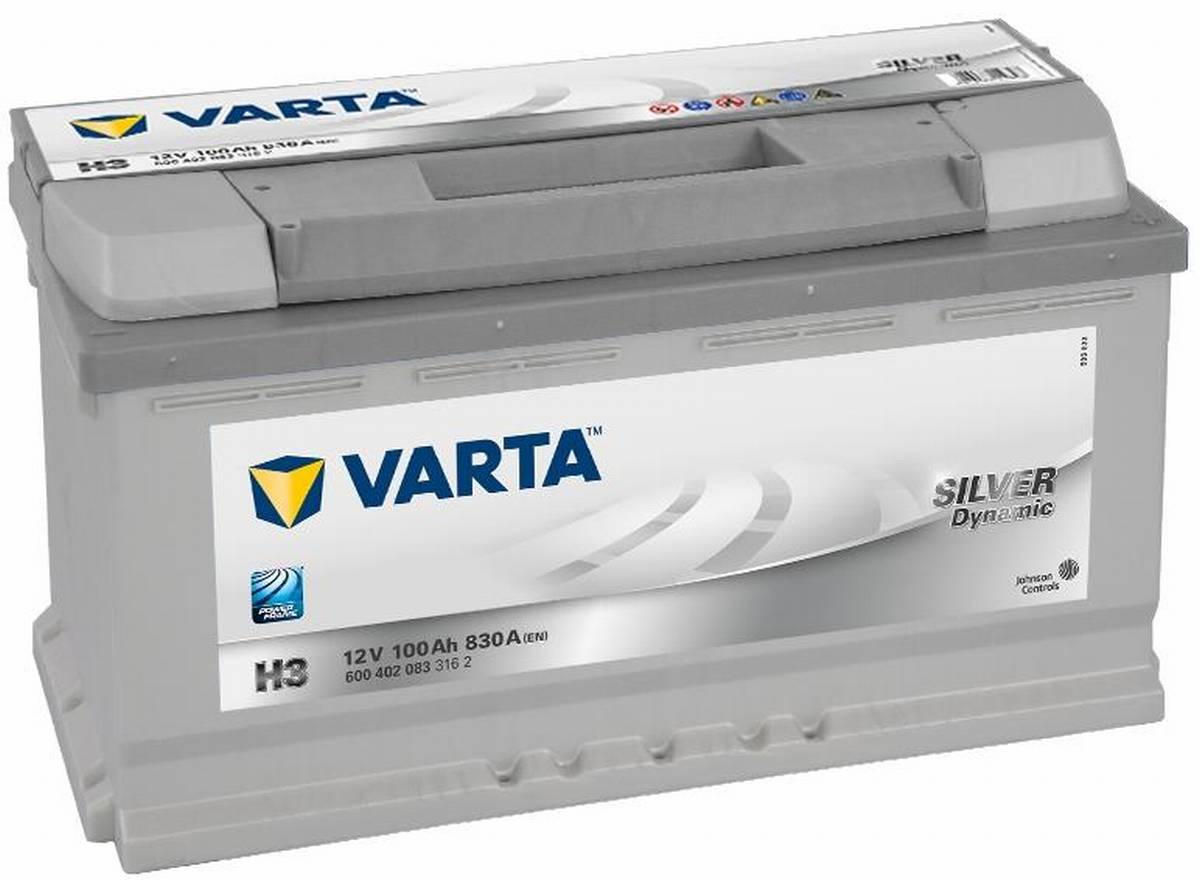 VARTA H3 Silver Dynamic 12V 100Ah 830A Batteria auto 600 402 083