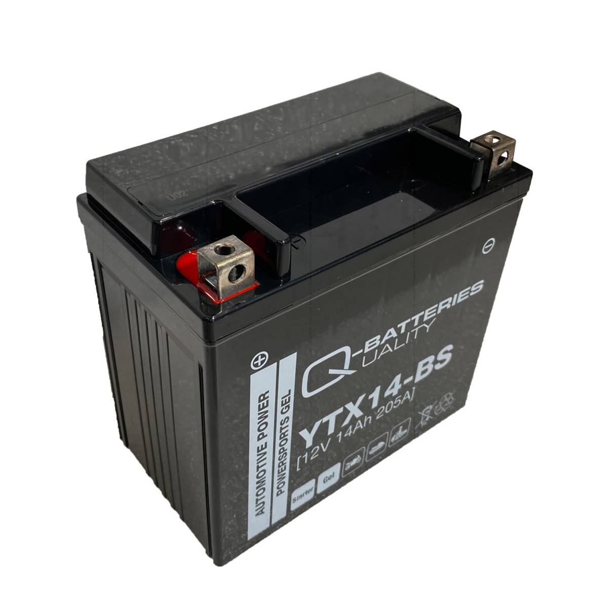 Q-Batteries Batteria moto YTX14-BS Gel 51214 12V 14Ah 205A