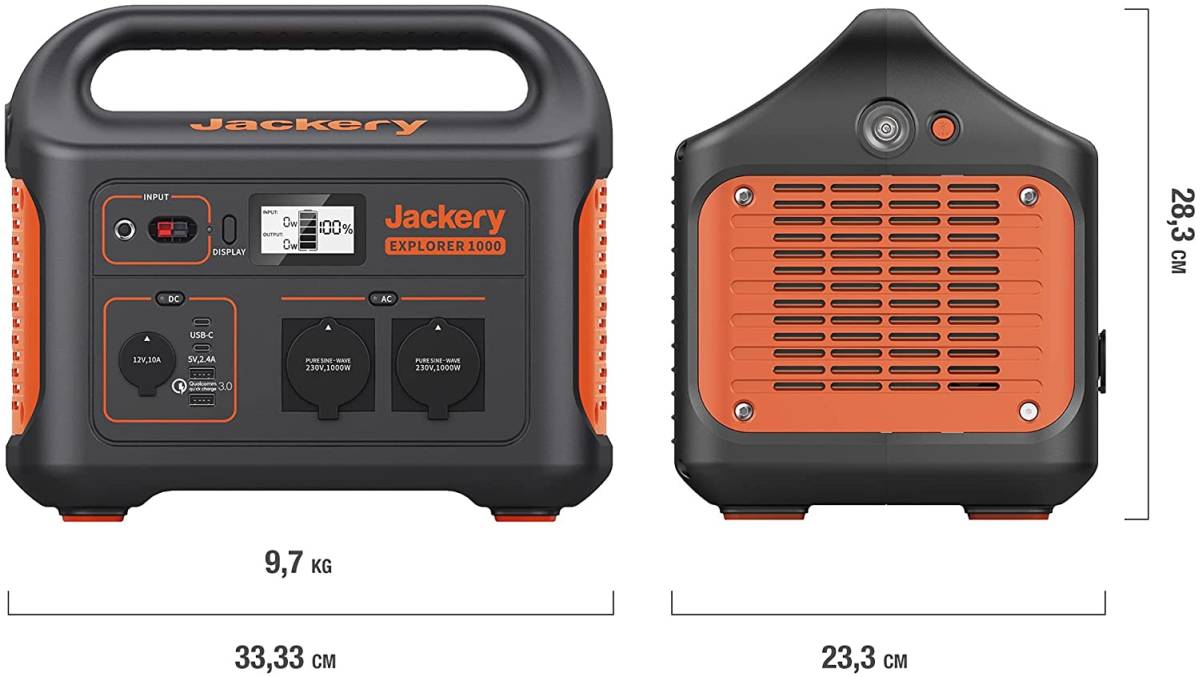 Jackery Explorer 1000 generatore di corrente portatile 1000W 1002Wh generatore portatile