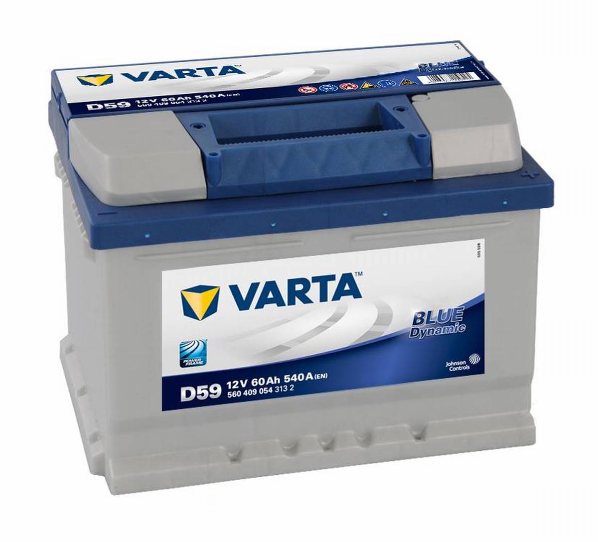 VARTA D59 Blue Dynamic 12V 60Ah 540A batteria auto 560 409 054