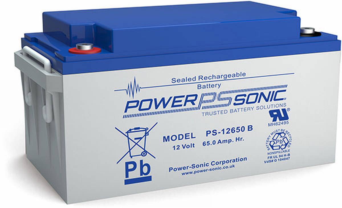 Powersonic PS 1265012V 65Ah AGM Batteria VdS