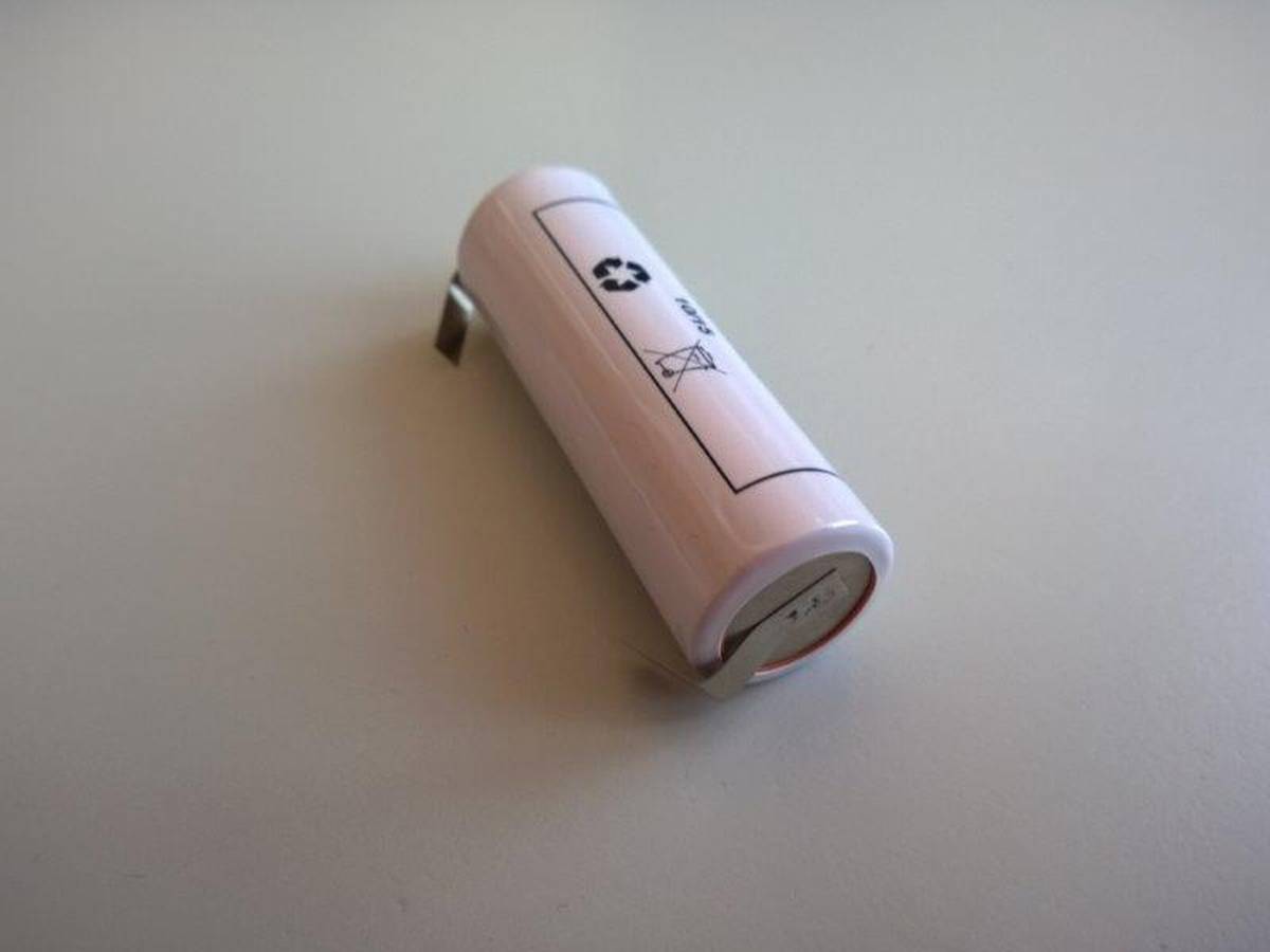 Batteria di ricambio per spazzolino elettrico 1.2V 2100mAh NiMH U Solder Tag