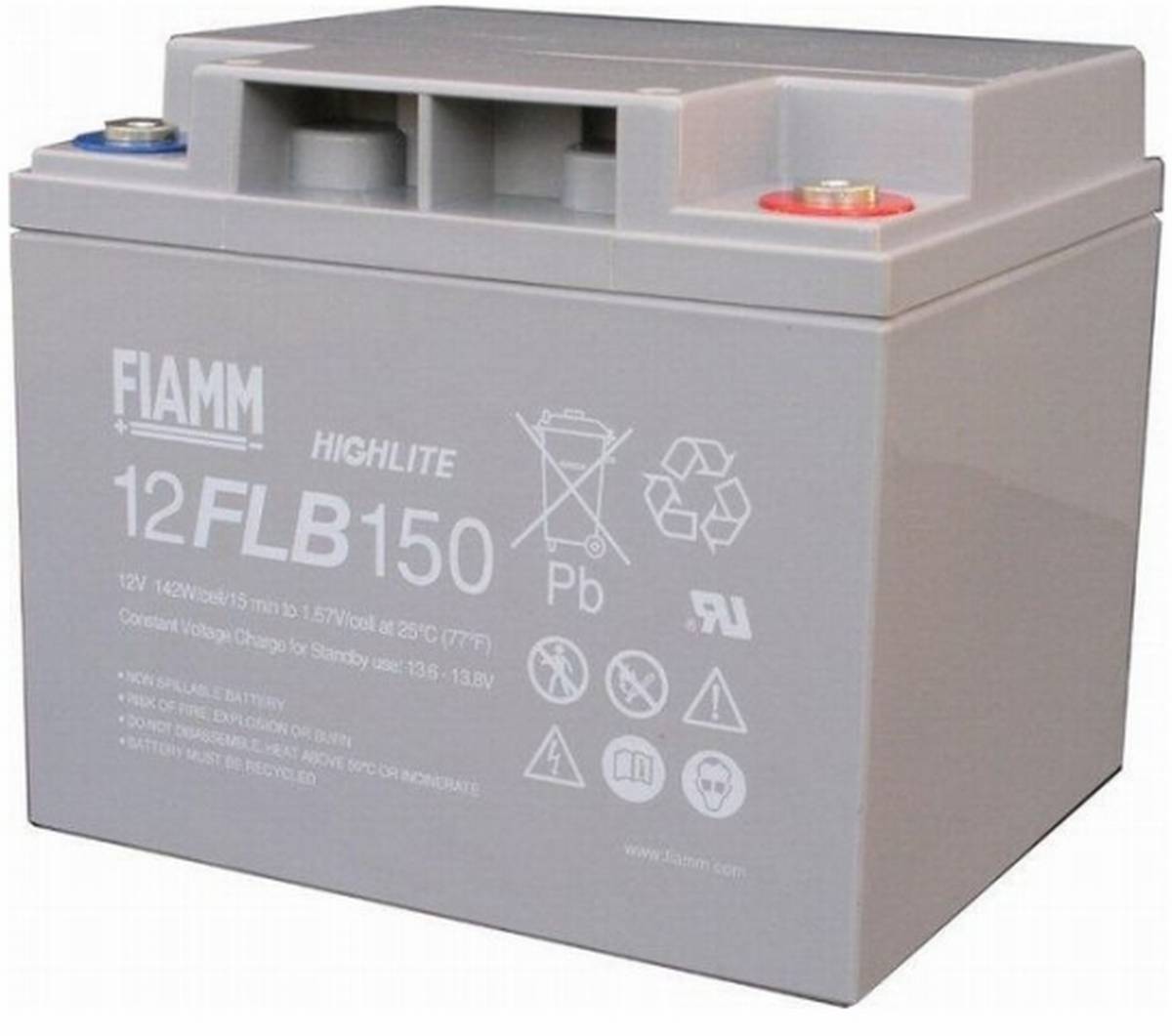 Batteria Fiamm HighLite 12FLB150P 12V 40Ah AGM al piombo 10-12 anni