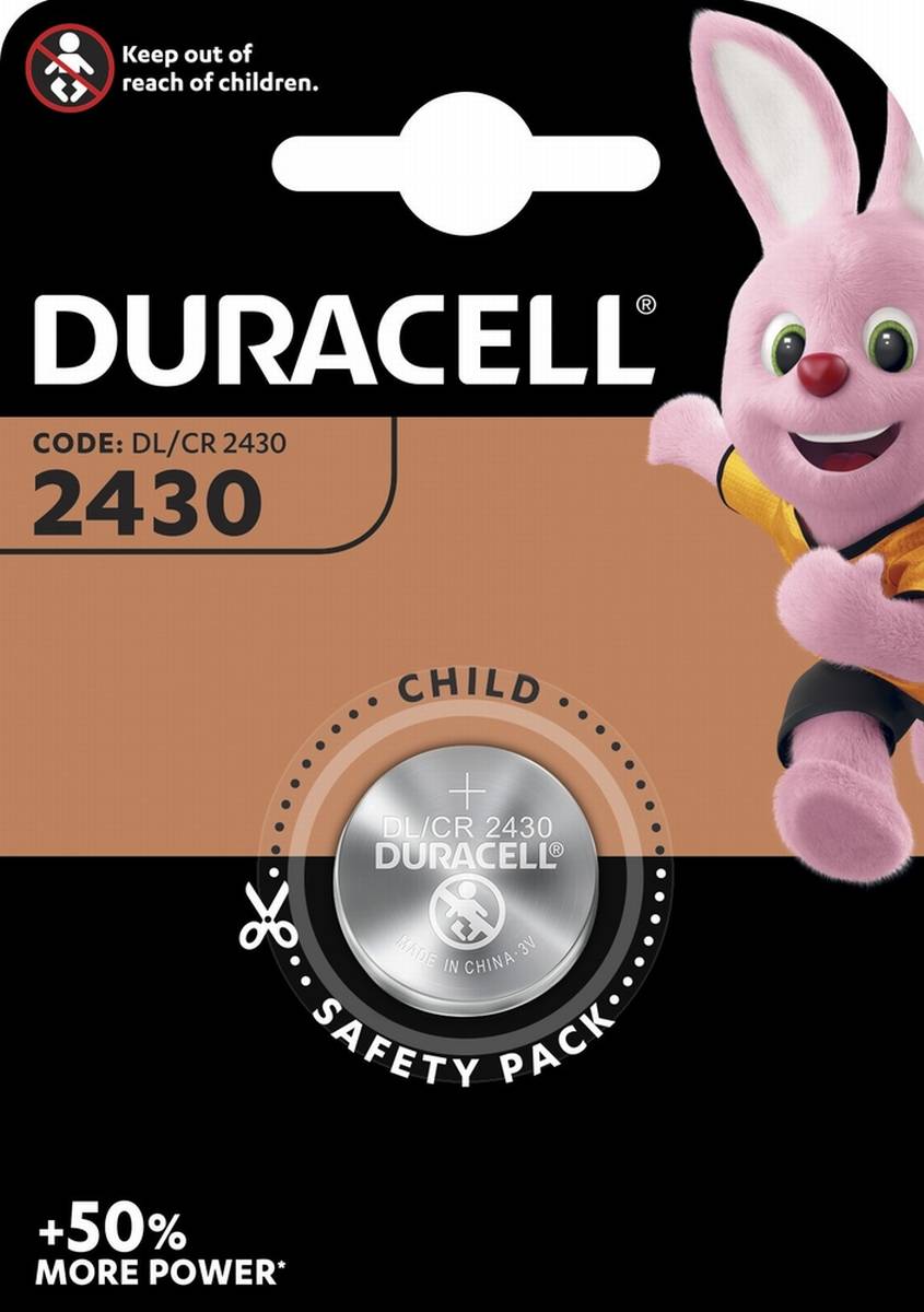 Duracell Lithium CR2430 Button Cell (Blister da 1) UN3090 - SV188