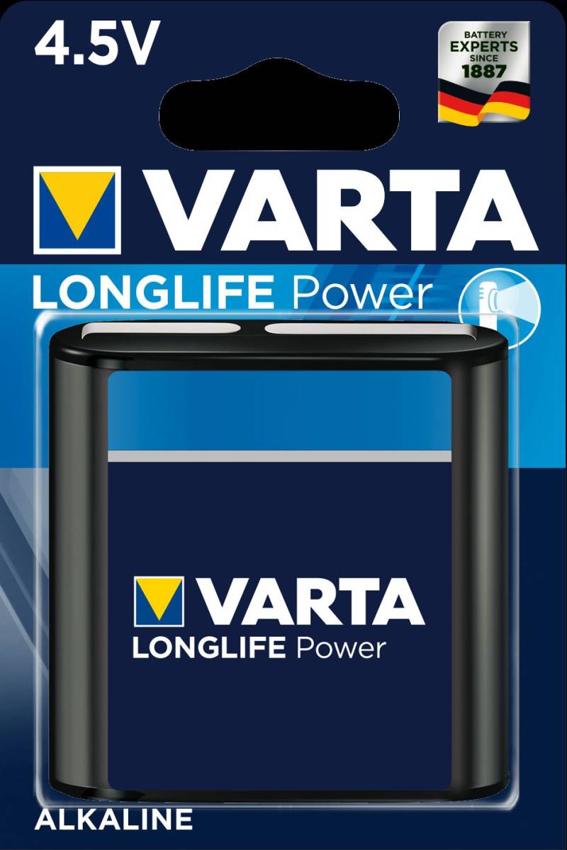 Varta Longlife Power 4.5V batteria piatta 4912 3LR12A (1 blister)