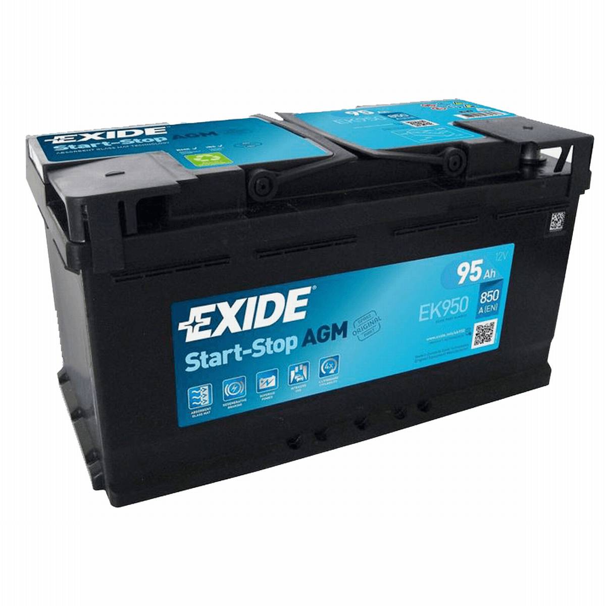 Exide EK950 Start-Stop AGM 12V 95Ah 850A batteria auto