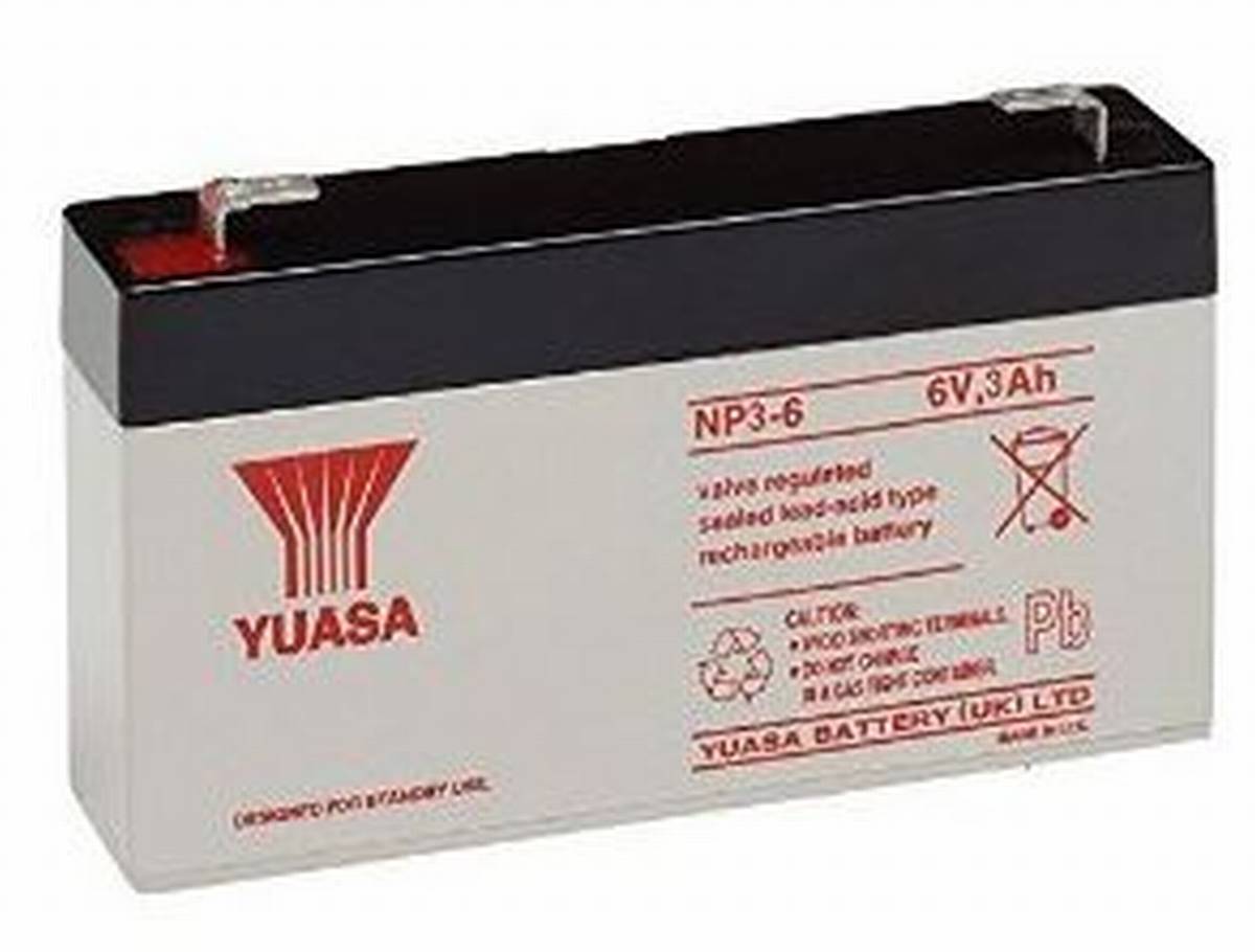Yuasa NP3-6 3Ah 6V batteria al piombo / AGM