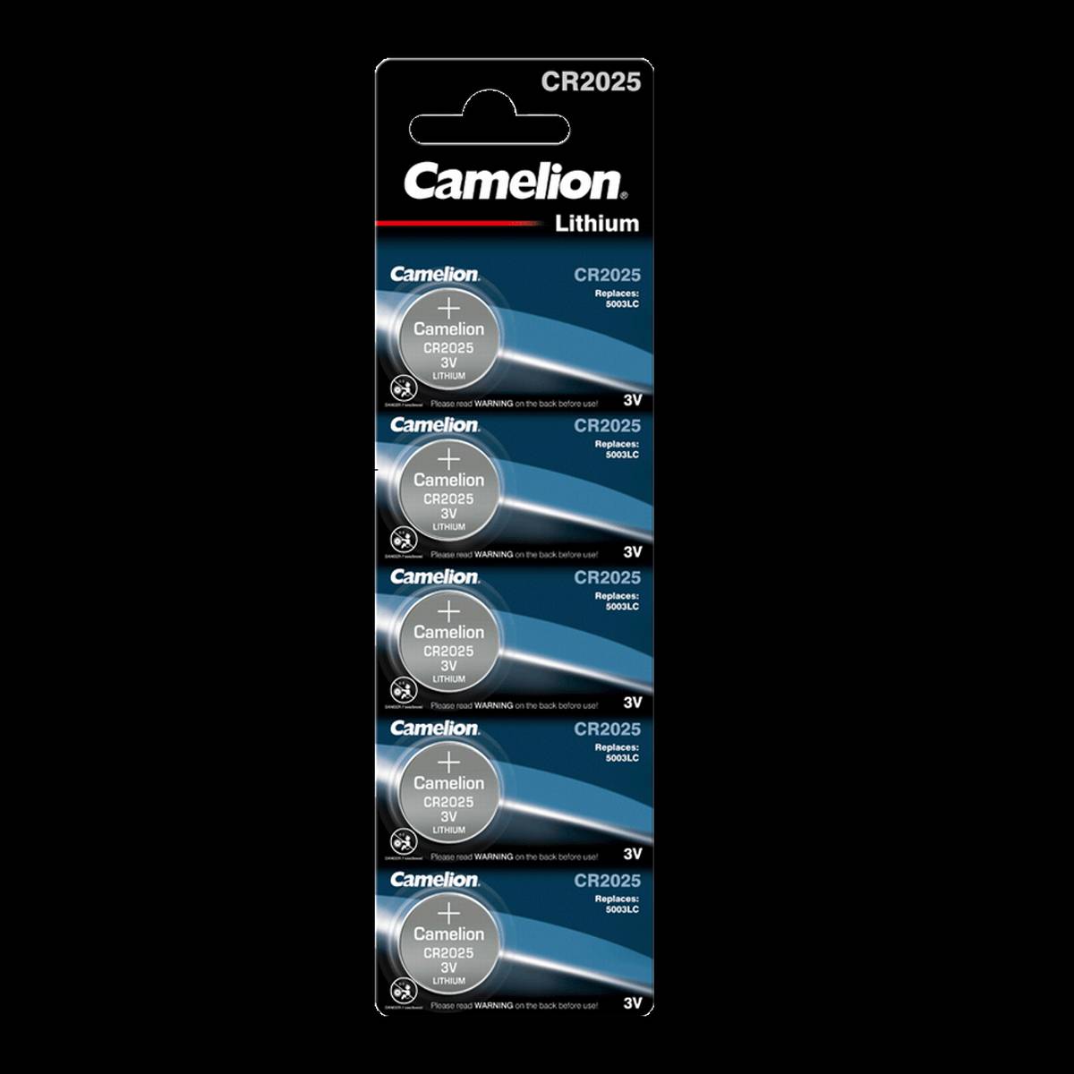 Camelion CR2025 pile a bottone al litio (blister da 5)