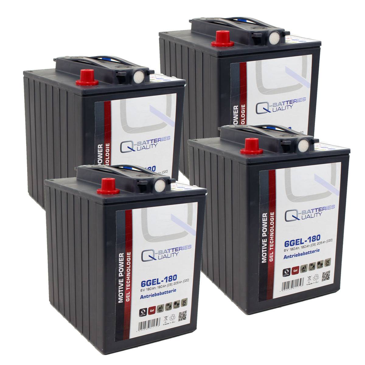 Batterie di ricambio per macchine di pulizia Kärcher Batteria al gel 24V 180Ah (4 pezzi)