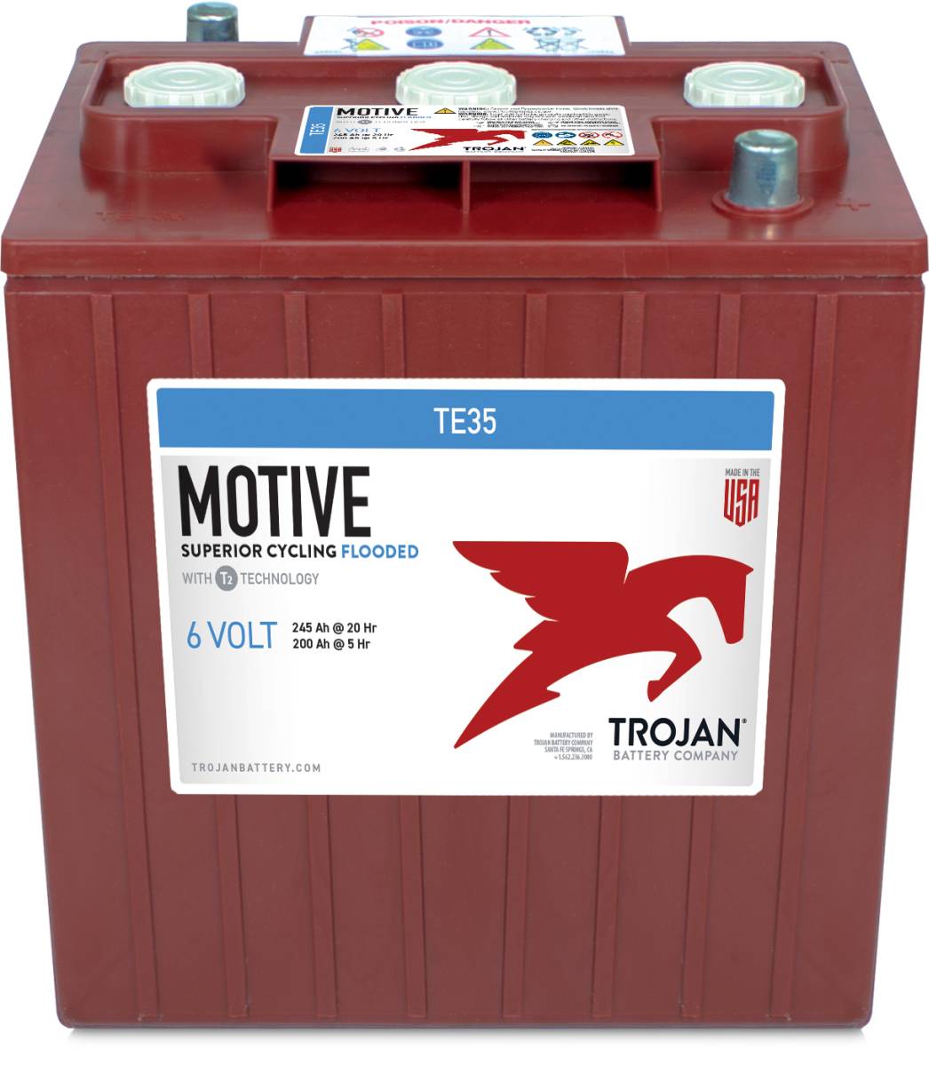 Trojan TE35 6V 245Ah Deep Cycle Traction Battery AP Connection