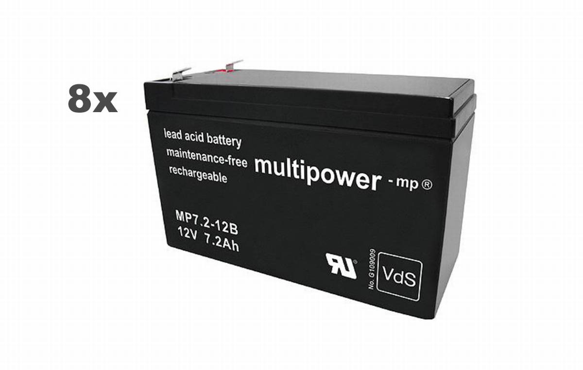 Batteria di ricambio Multipower per UPS RBC12 RBC 12, RBC27 RBC 27, RBC105 RBC 105