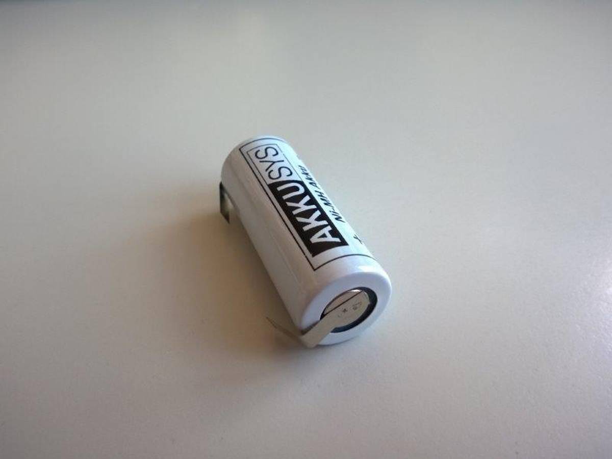 Batteria di ricambio per spazzolino elettrico 1.2V 2100mAh NiMH U Solder Tag