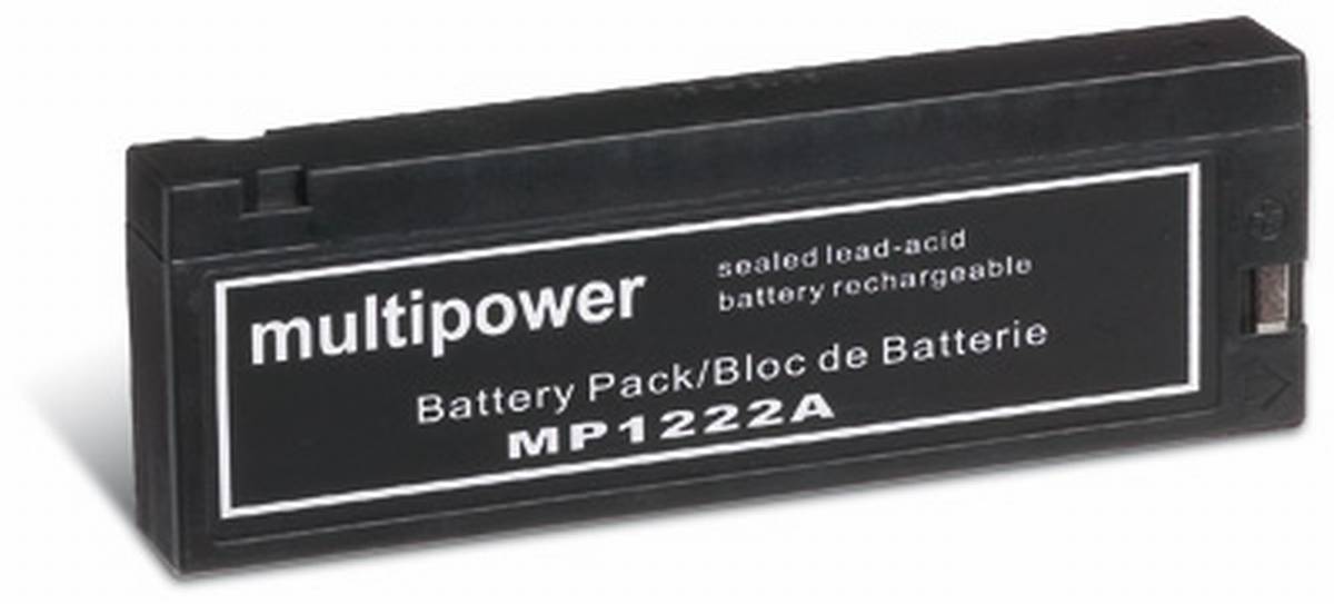 Multipower MP1222A Clip Connection 12V 2Ah Lead Battery
