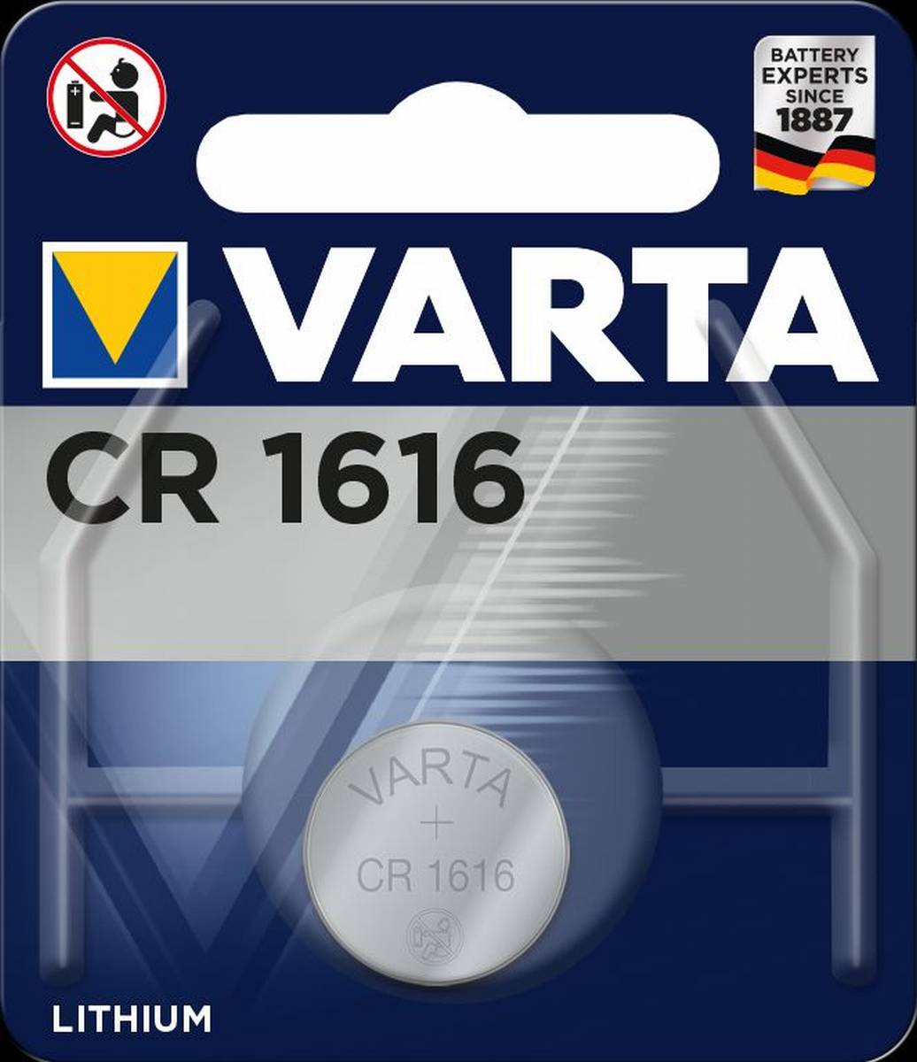 Varta Electronics CR1616 pila a bottone al litio 3V (1 blister)