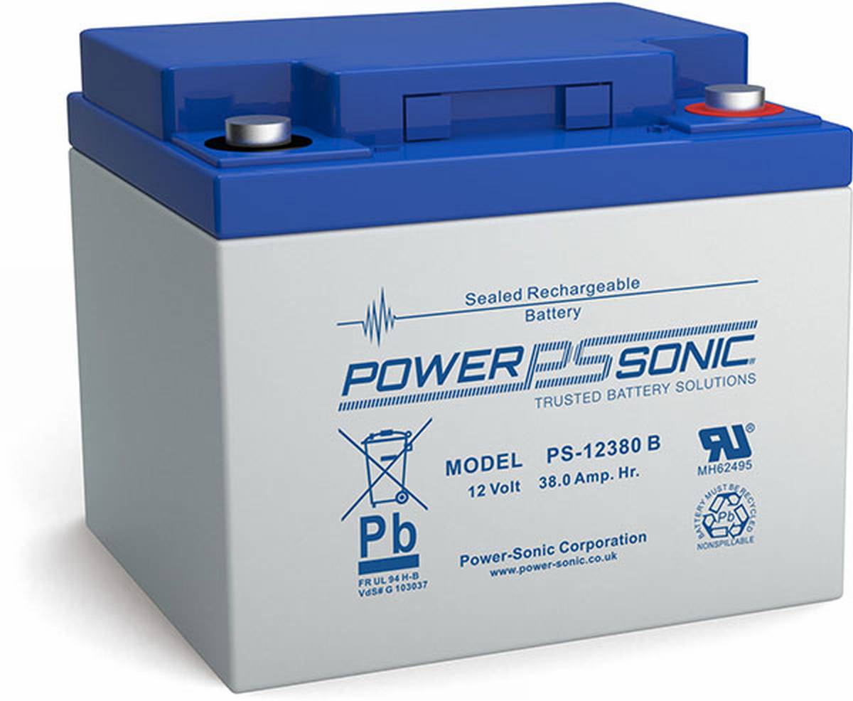 Powersonic PS 12380 12V 38Ah AGM Batteria VdS
