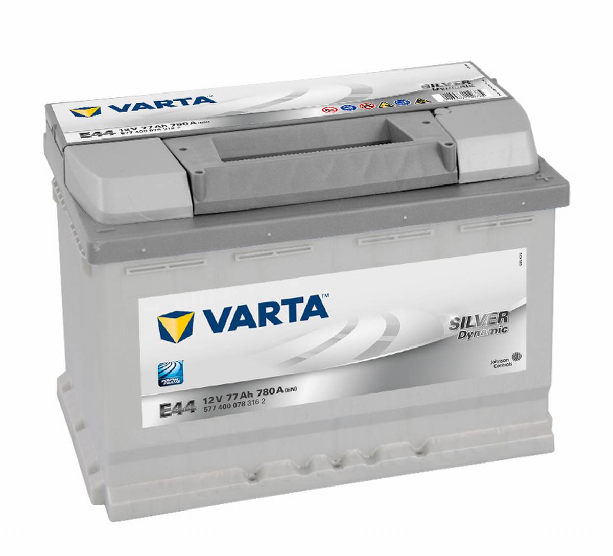 VARTA E44 Silver Dynamic 12V 77Ah 780A Batteria auto 577 400 078